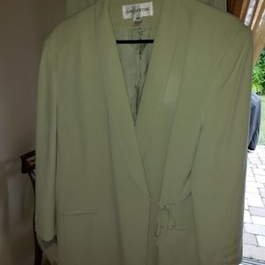 3 piece pistachio colored suit